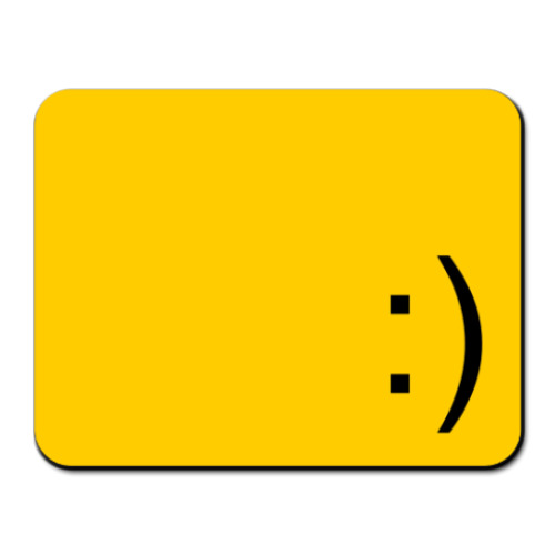 Коврик для мыши с принтом 'Смайл'