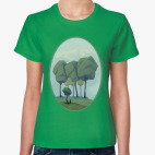 кот и деревья