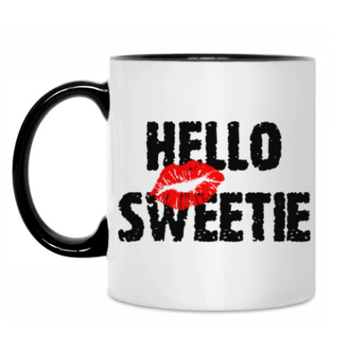 Кружка с принтом Hello, sweetie! - Doctor Who