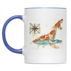 Кит с картой мира