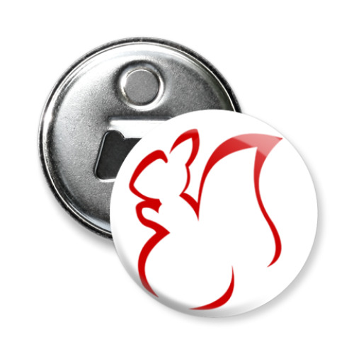 Магнит-открывашка с принтом Belka