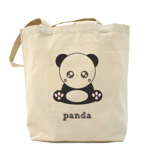 Сумка шоппер с принтом  Panda