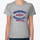 Классическая женская футболка Первый мед Сеченова