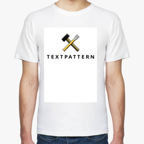 Футболка с принтом  Textpattern