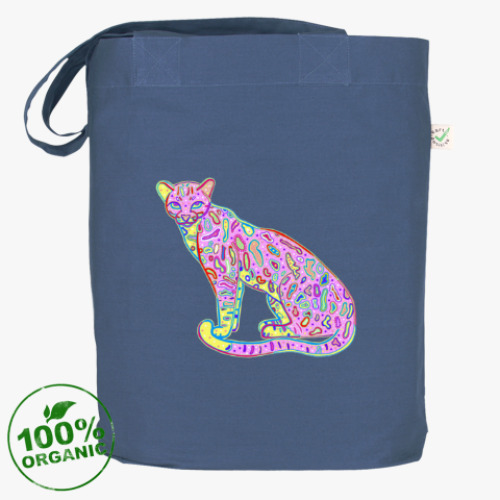 Сумка шоппер с принтом Гламурный ягуар