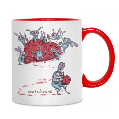 Кружка с принтом Сердцееды