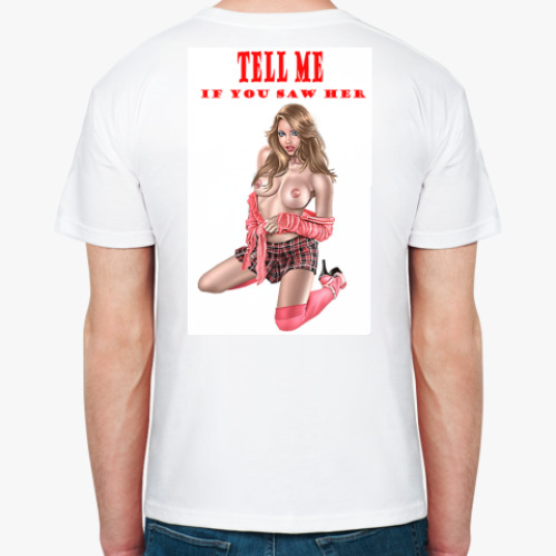 Футболка с принтом Tell me!