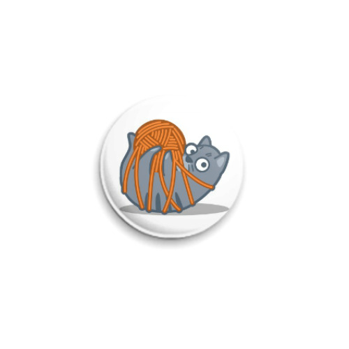 Значок 25мм с принтом Котик