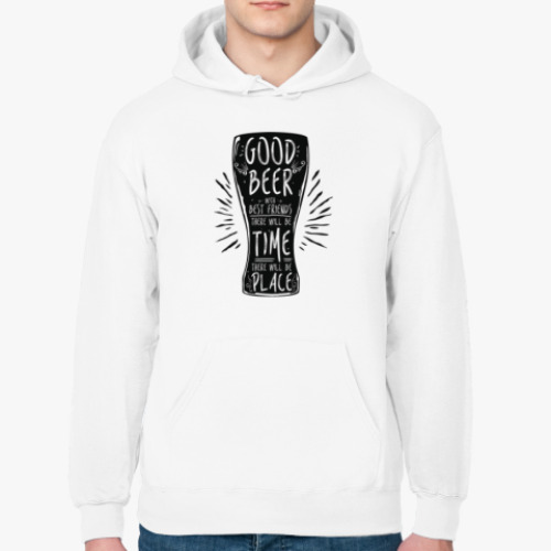 Толстовка худи с принтом Весёлая кружка (funny mug)