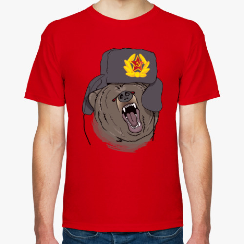 Футболка с принтом Русский Медведь
