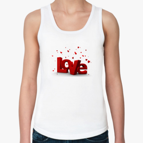 Женская майка с принтом Love
