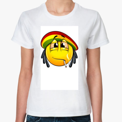 Классическая футболка с принтом Смайлик