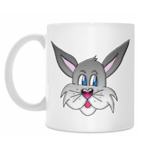 Кружка с принтом Зайка