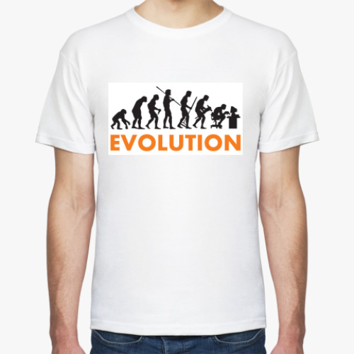 Футболка с принтом Evolution