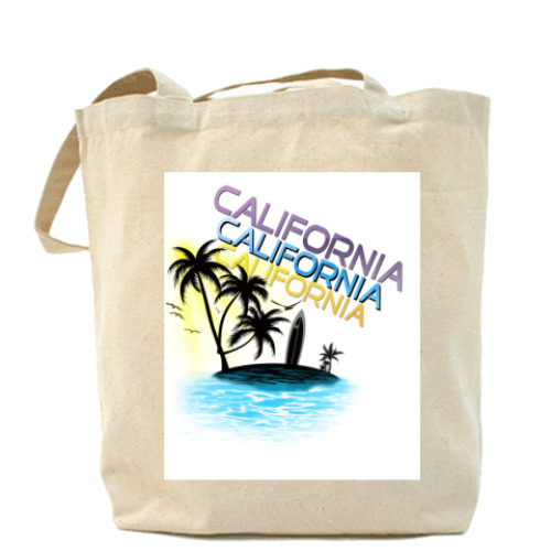 Сумка шоппер с принтом California