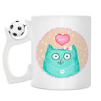 Кружка с футбольным мячиком