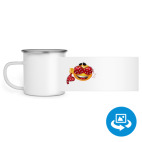 Кружка металлическая белая (круговая запечатка)