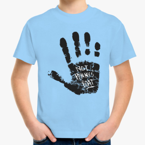 Детская футболка с принтом Это не лодка Пенни