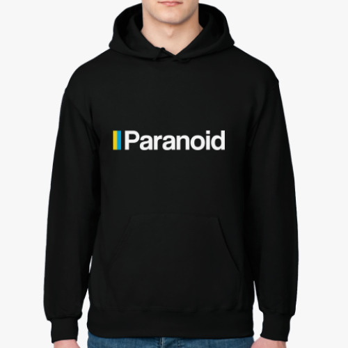 Толстовка худи с принтом Paranoid