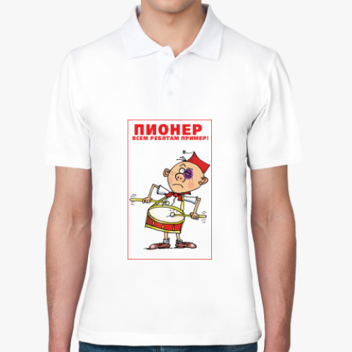 Рубашка поло с принтом ПИОНЕР
