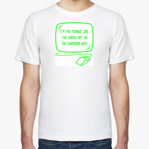 Футболка с принтом Chat girl