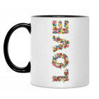 Кружка двухцветная