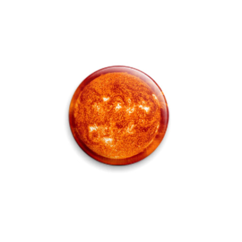 Значок 25мм с принтом Солнце