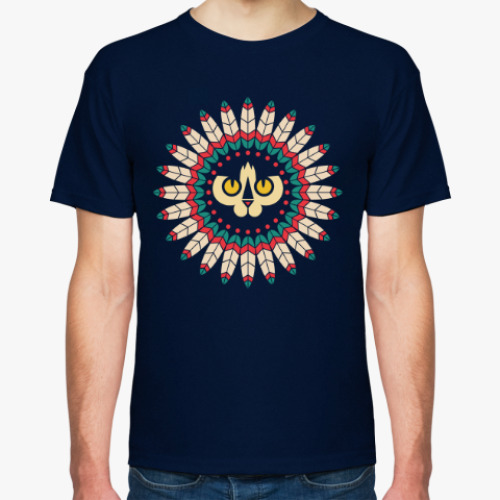Футболка с принтом Cat Spirit Animal