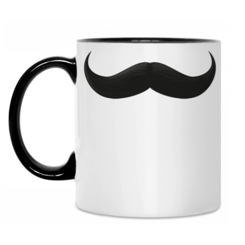 Кружка с принтом Усы