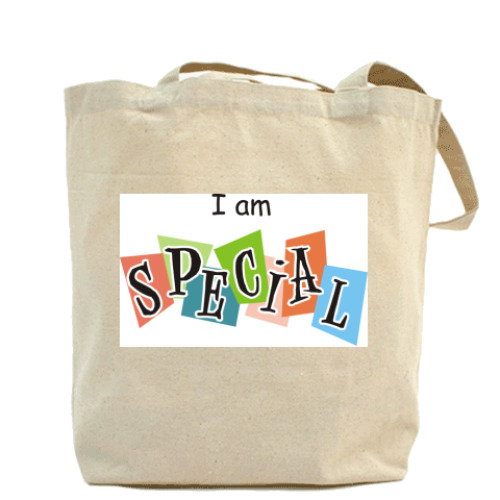 Сумка шоппер с принтом SPECIAL