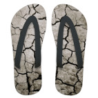 Шлёпанцы Земля с трещинами