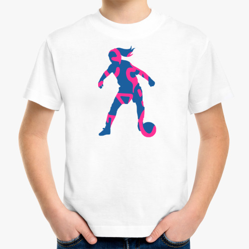 Детская футболка с принтом Tee Camo Logo Kids