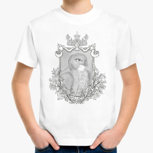 Детская футболка с принтом Сокол