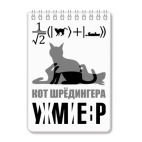 Блокнот А6 Котэ Шрёдингера