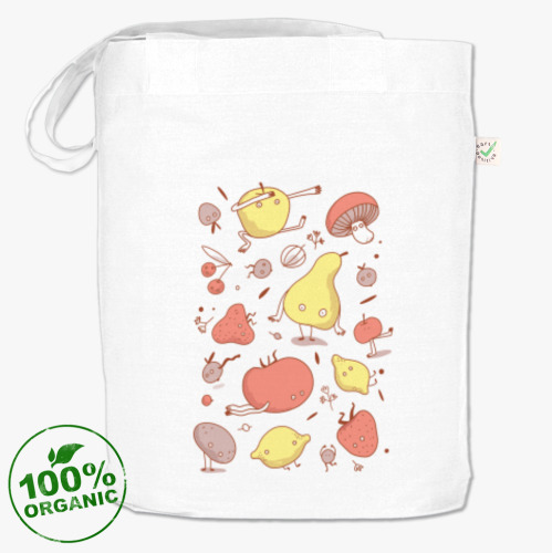 Сумка шоппер с принтом Овощи