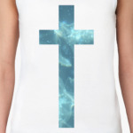 крест с водной текстурой