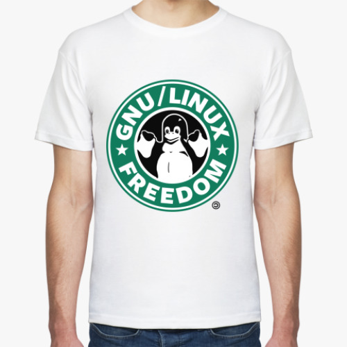 Футболка с принтом GNU Linux Freedom