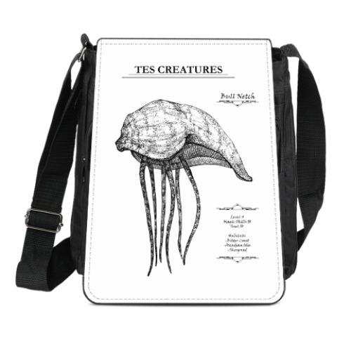 Сумка-планшет с принтом Morrowind creatures