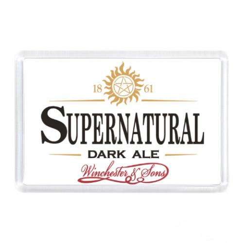 Магнит с принтом Supernatural - Темный эль
