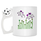 Кружка с футбольным мячиком