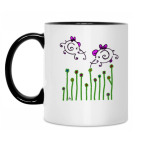 Кружка двухцветная