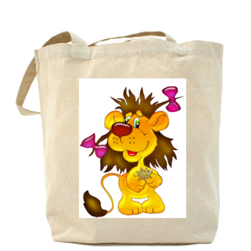 Сумка шоппер с принтом Лёвка