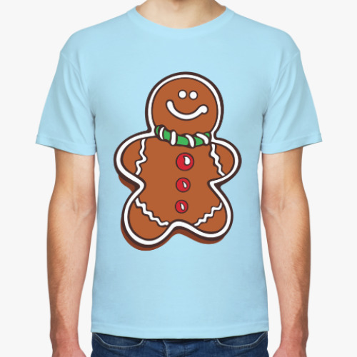 Футболка с принтом Новогоднее печенье Пряня