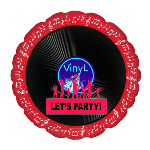 Подушка с принтом Дискотека Ди Джей Танцы