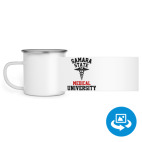 Кружка металлическая белая (круговая запечатка)