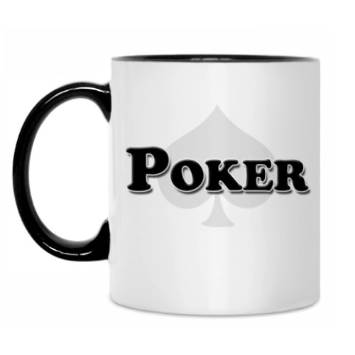 Кружка с принтом Poker