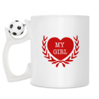 Кружка с футбольным мячиком