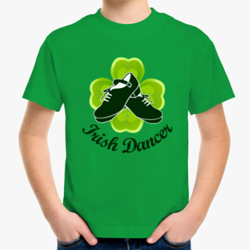 Детская футболка с принтом Irish Dancer