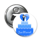 Магнит-открывашка 58 мм Just Married