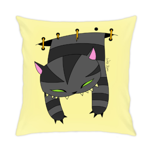 Подушка с принтом Кот Висля